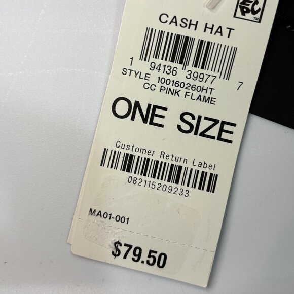 NWT Charter Club 100% Cashmere Cuffed Beanie - Pink Flame OS - Picture 3 of 5